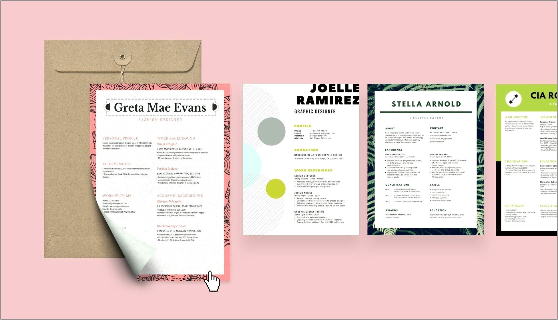 Free 2 Pages Resume Template