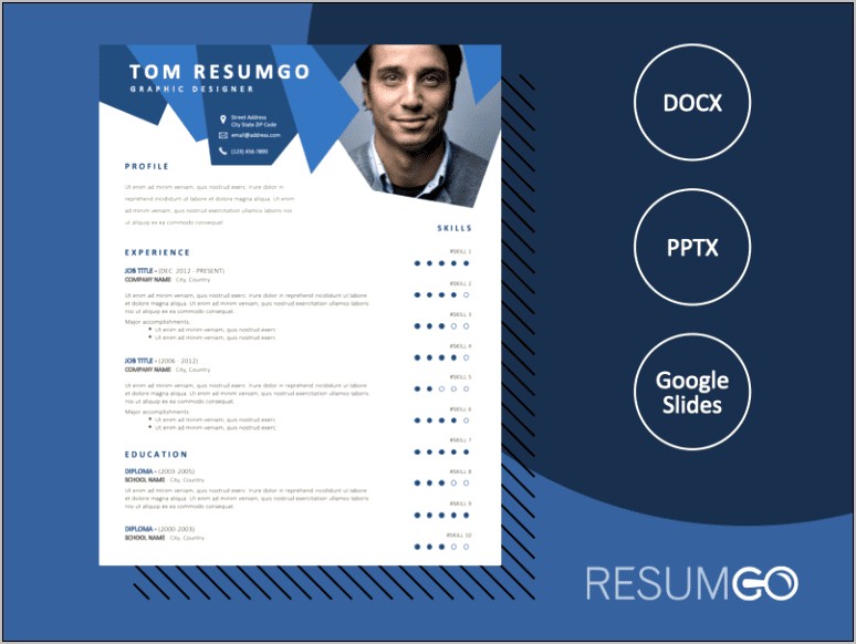 Free Creative Resume Templates Ppt