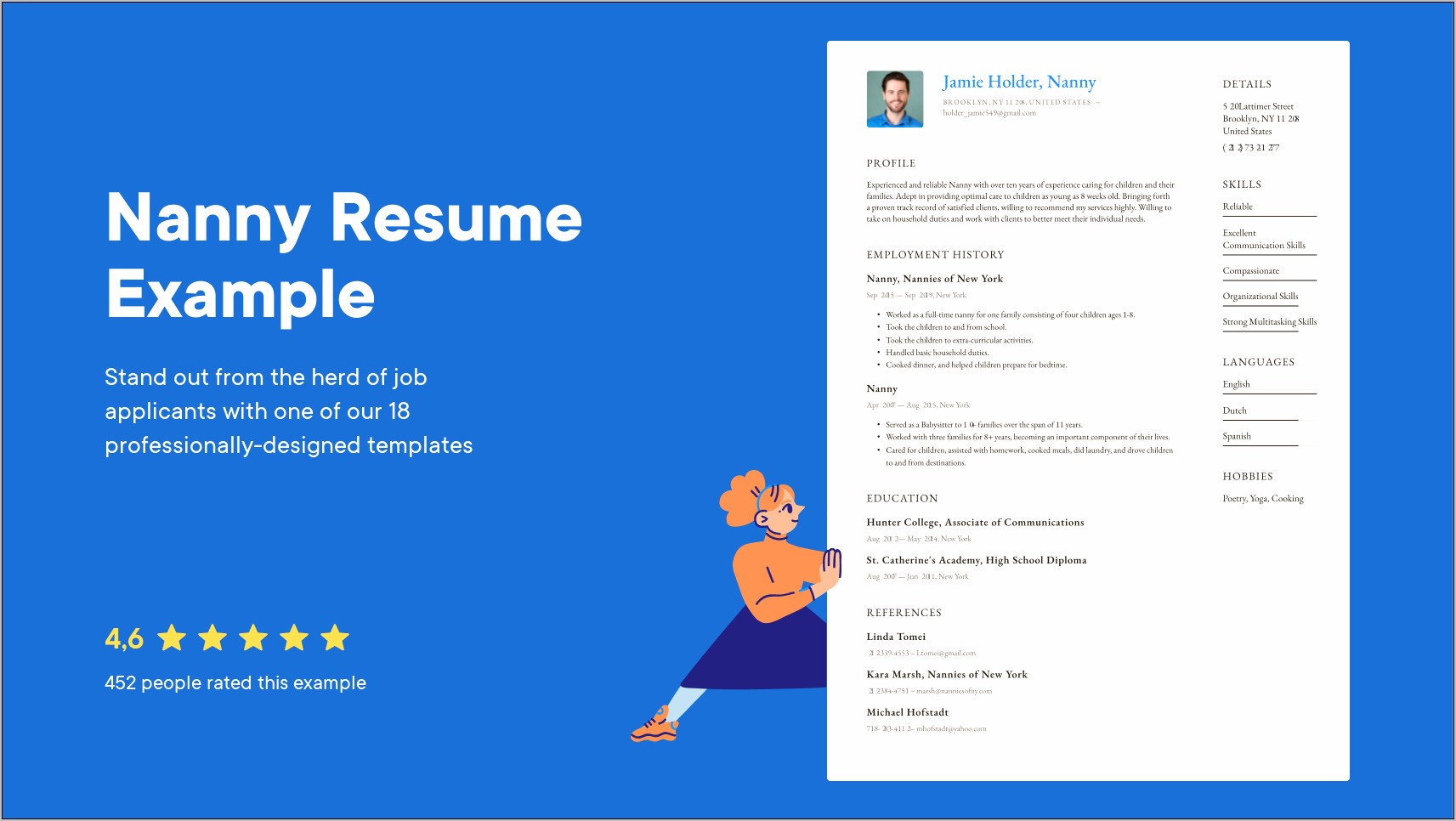 Free Download Nanny Resume Template