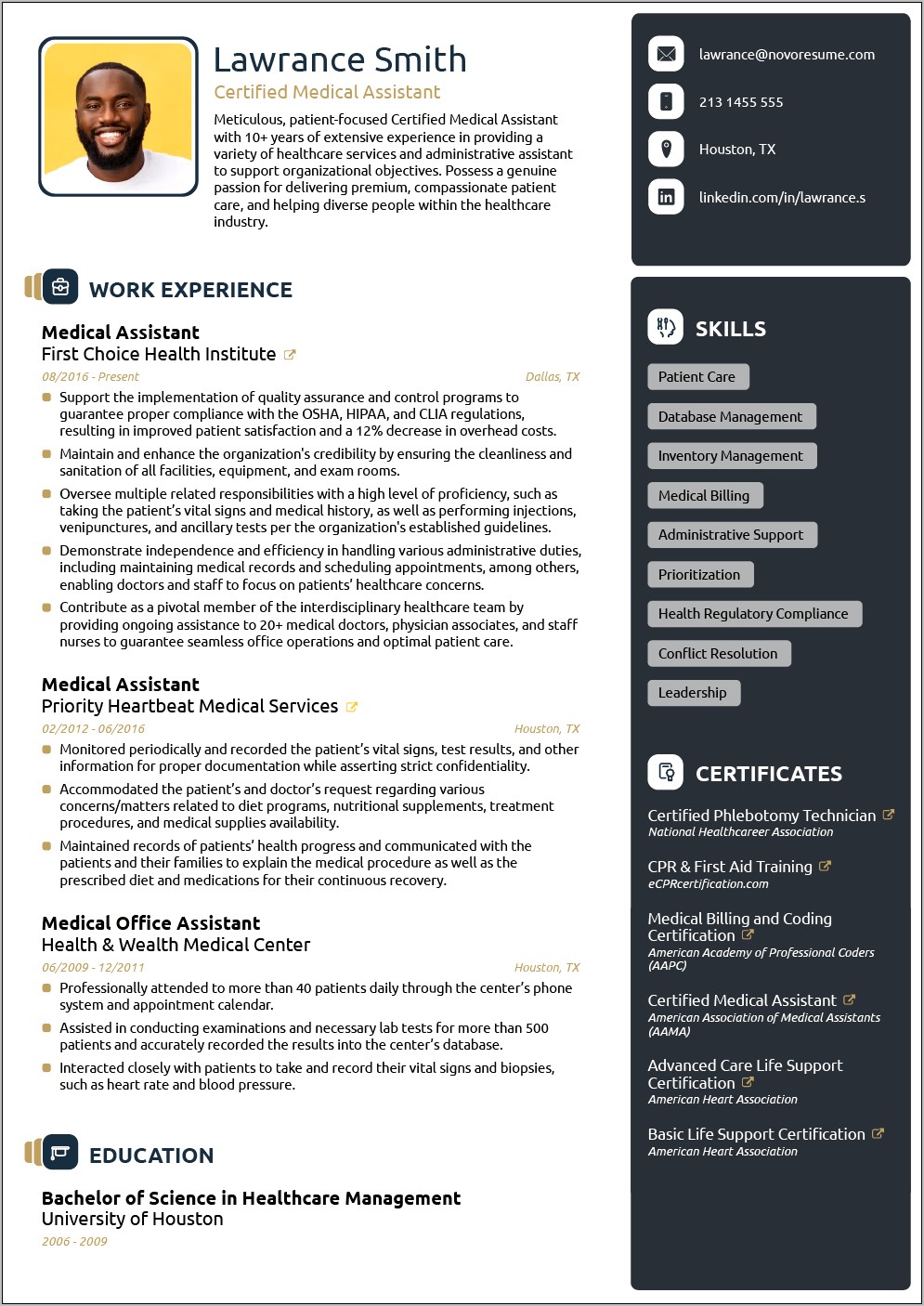 Free Download Resumes For Experience