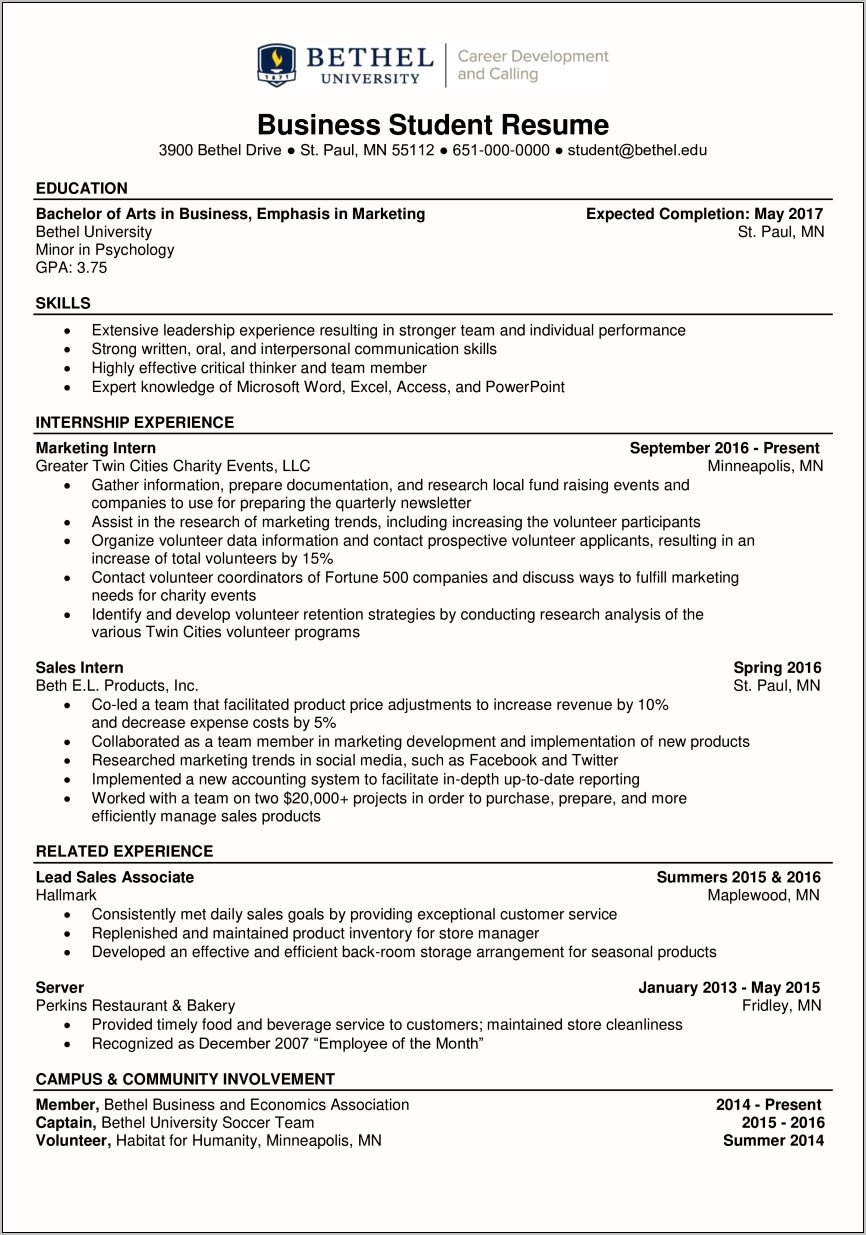 Free Downloadable Teen Resume Examples
