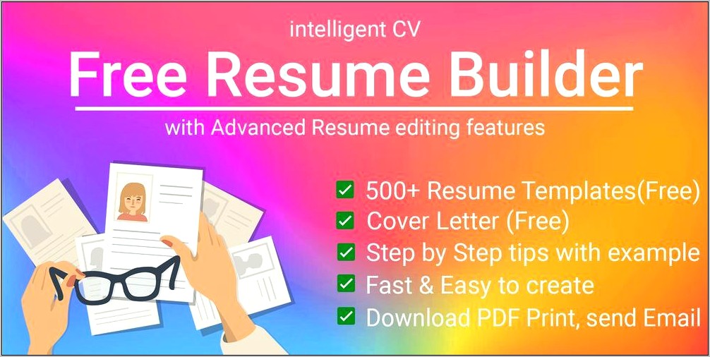 Free Resume Maker Print Downloadable