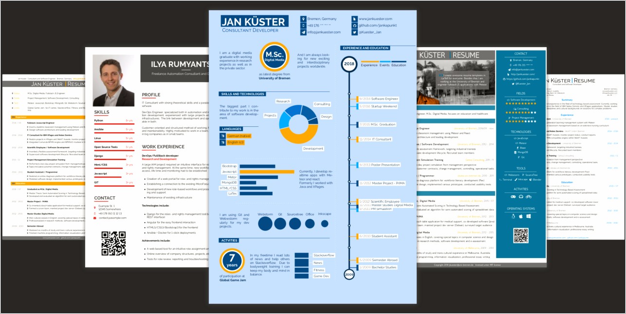 Free Standout Resume Templates 2018