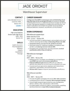 Fulfillment Center Packing Resume Examples