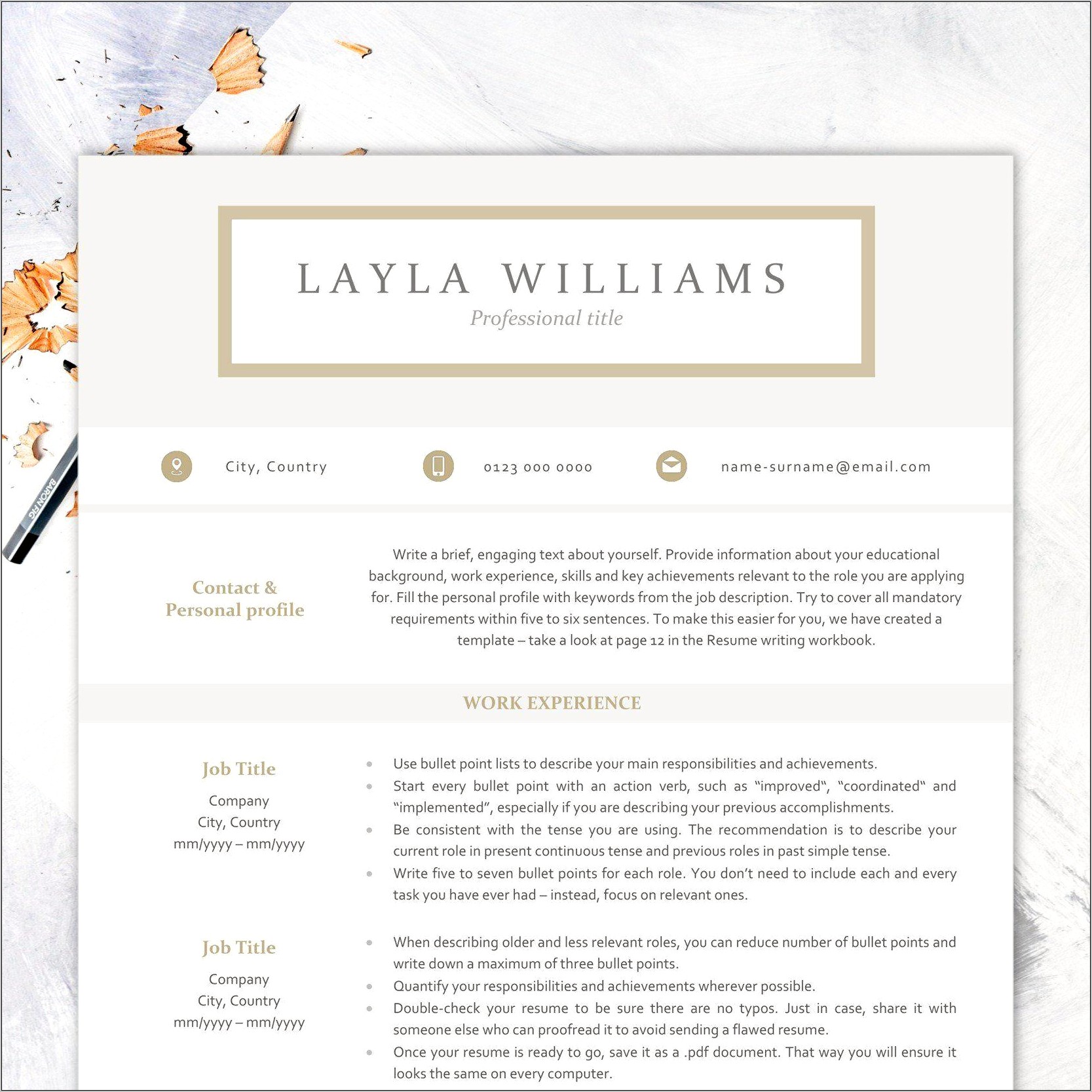 Functional Resume Examples With Color