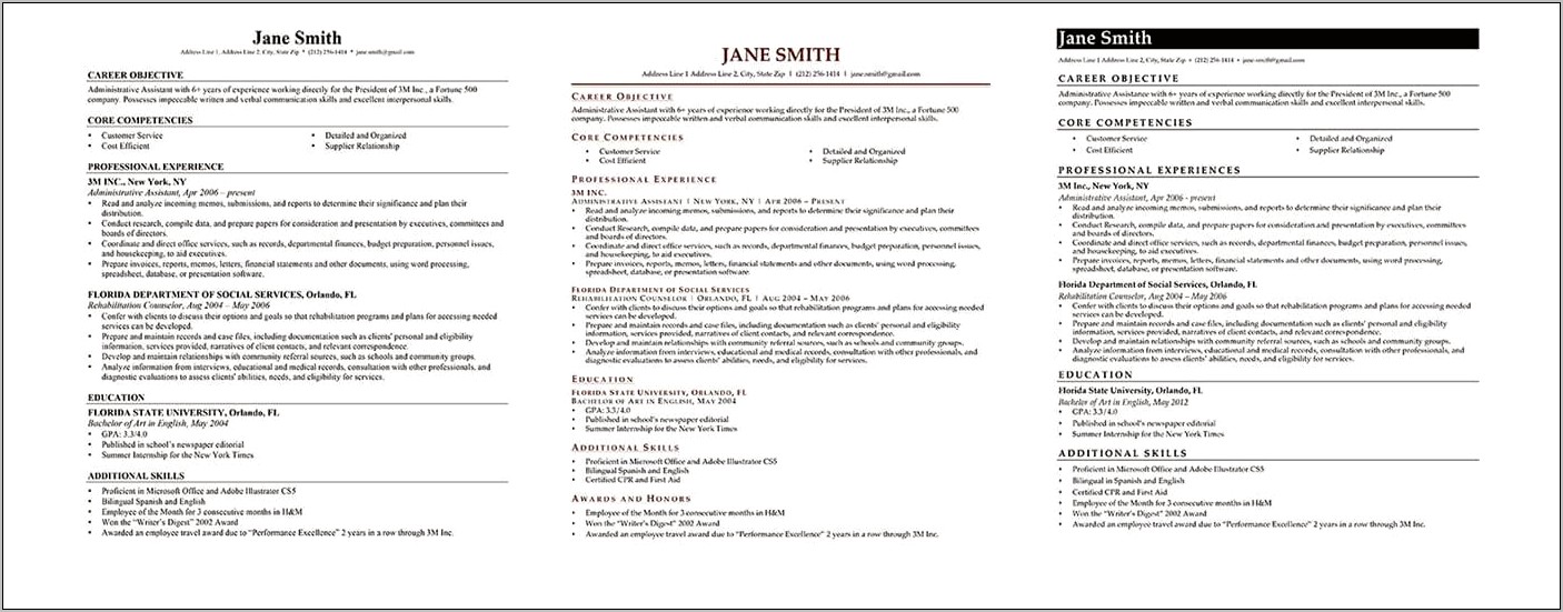 Good Objective For Science Resume