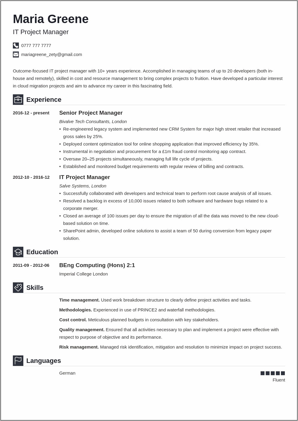Good Software Engineering Manager Resume