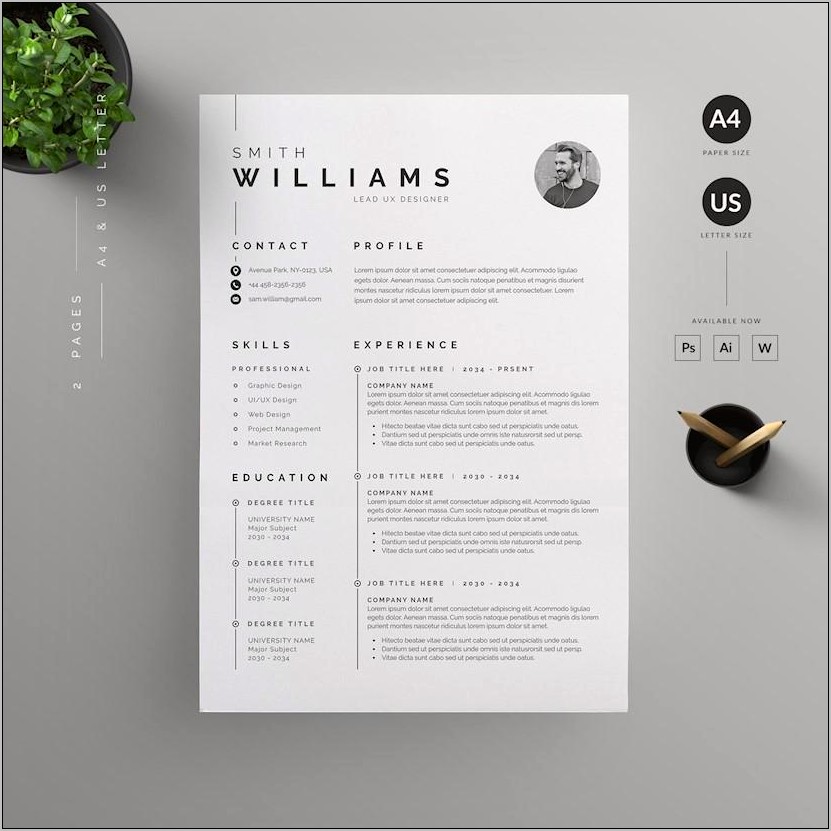 Graphic Designer Creative Resume Sample