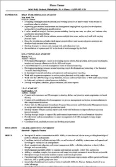 Guidewire Business Analyst Resume Sample