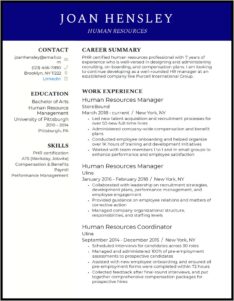 Hr Compliance Manager Sample Resume
