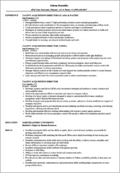 Hr Manager Resume Talent Review