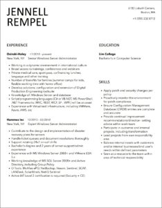 Hyper V Administrator Sample Resume