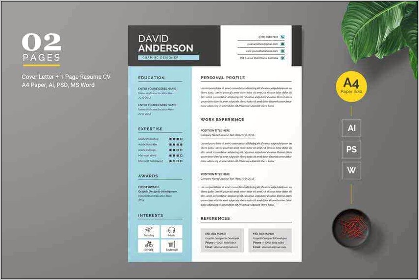 Infographic Resume Template Free Word