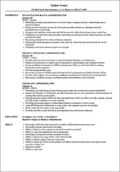Insurance Administrative Assistant Resume Examples