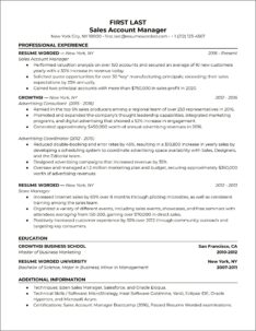 Insurance Sales Manager Resume India