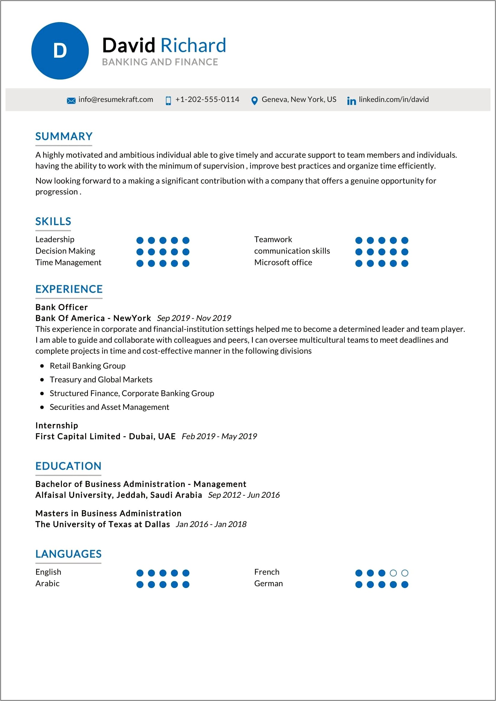 It Support Officer Resume Objective