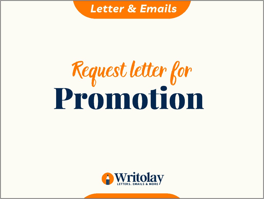 Job Promotion Request Letter Resume