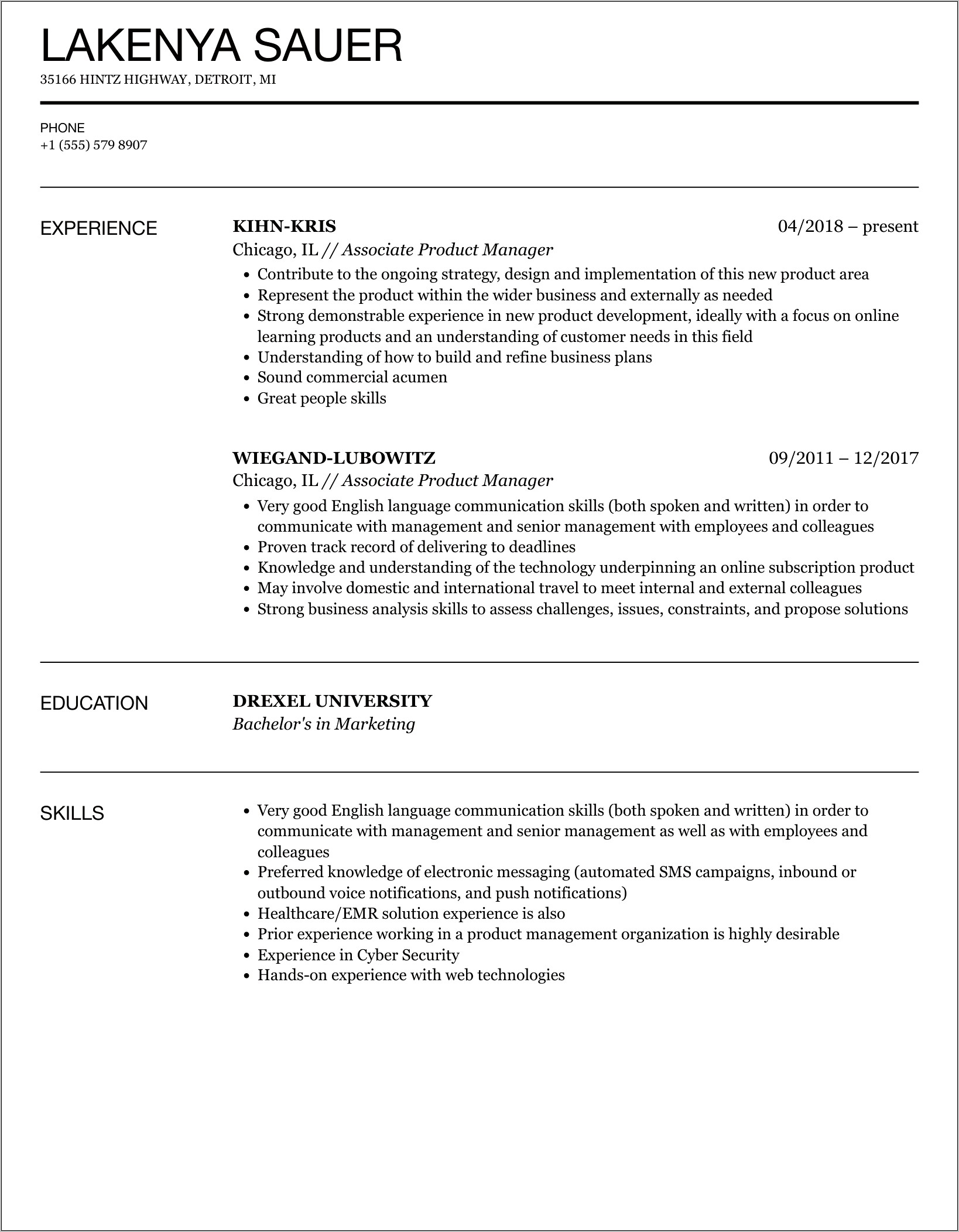 Keywords For Assistant Manager Resume