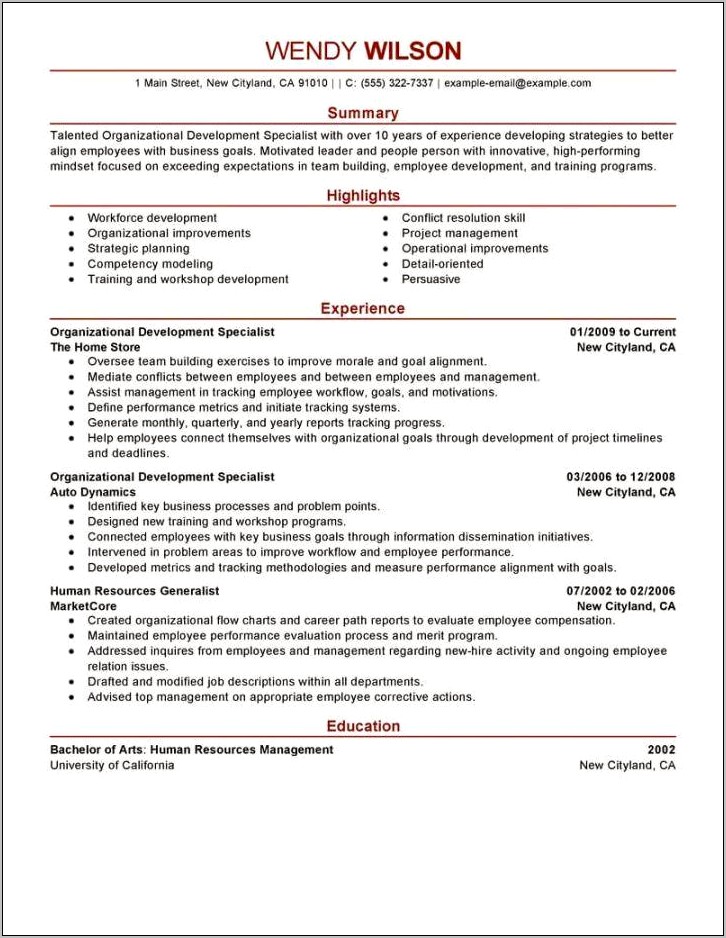 Line Leader Job Description Resume