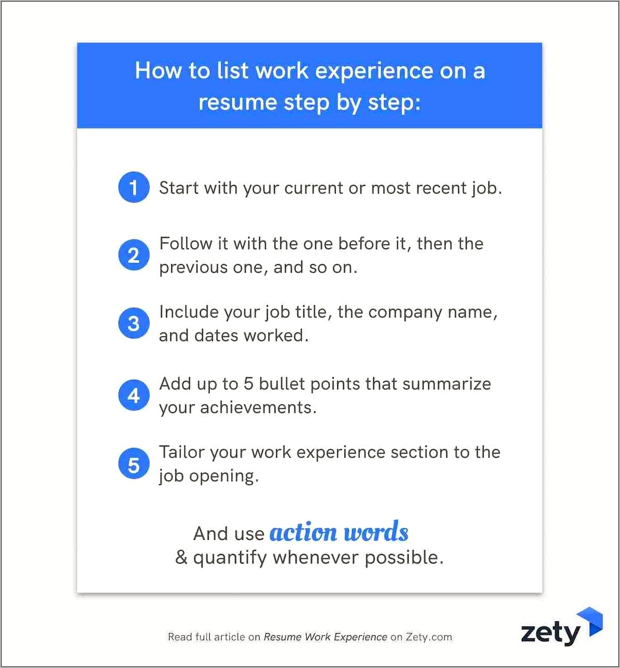 Listing Job Title Switch Resume