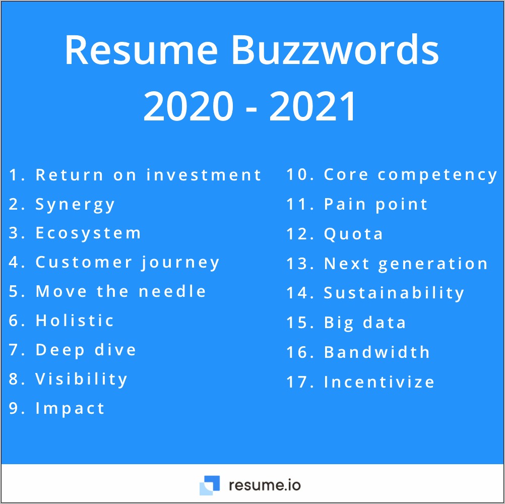 Management Consulting Buzzwords For Resumes