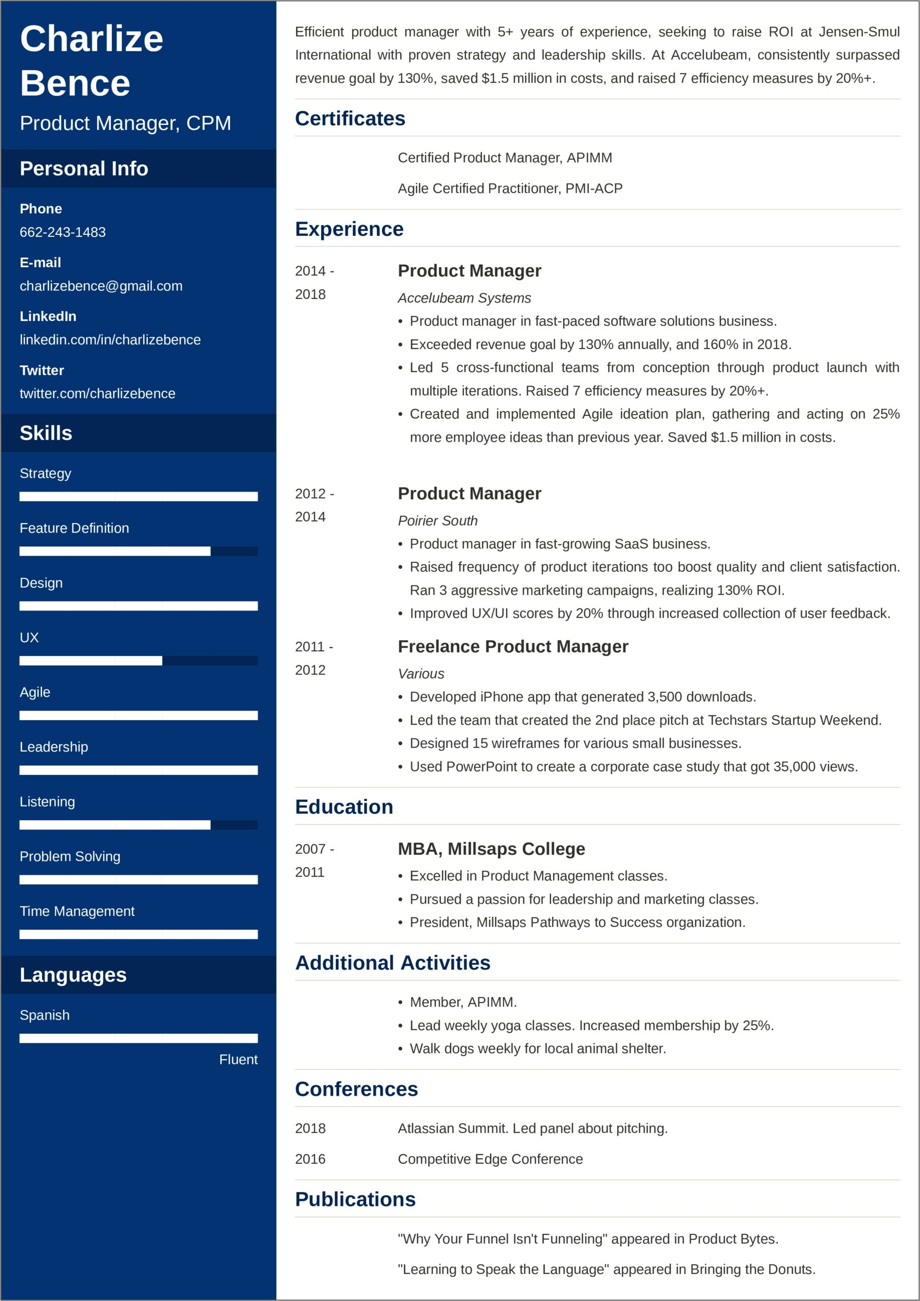 Material Manager Resume Objective Example