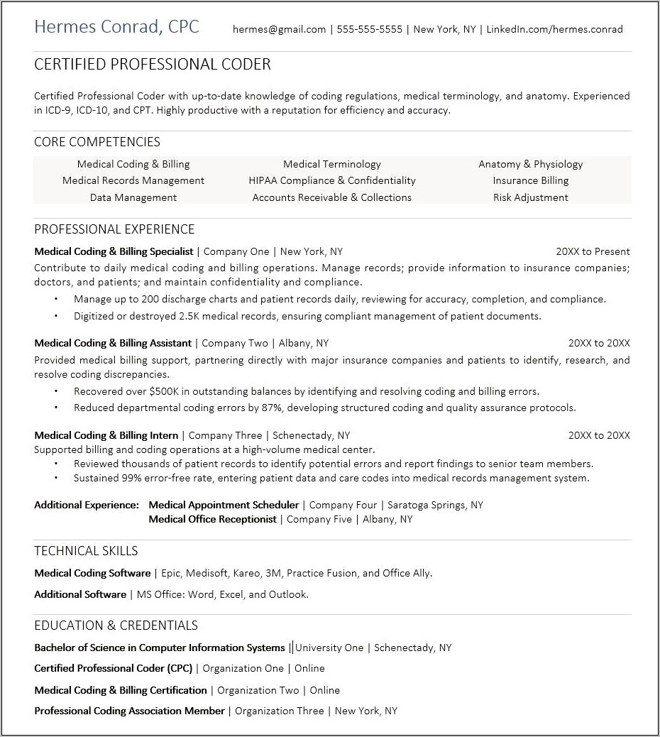 Medical Accounts Receivable Manager Resume