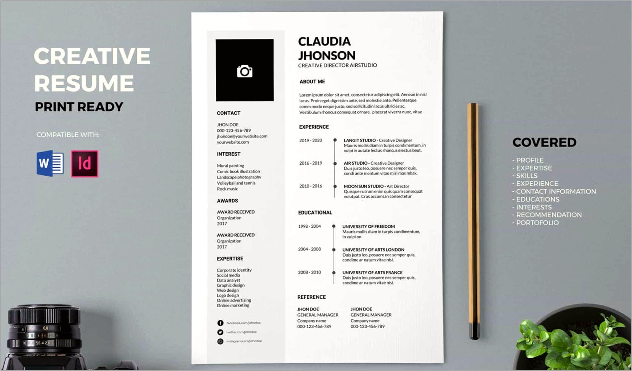 Most Creative Resume Templates Free