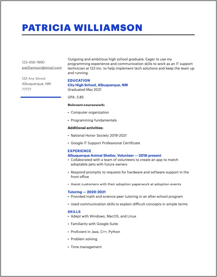 New Career Resume Objective Examples