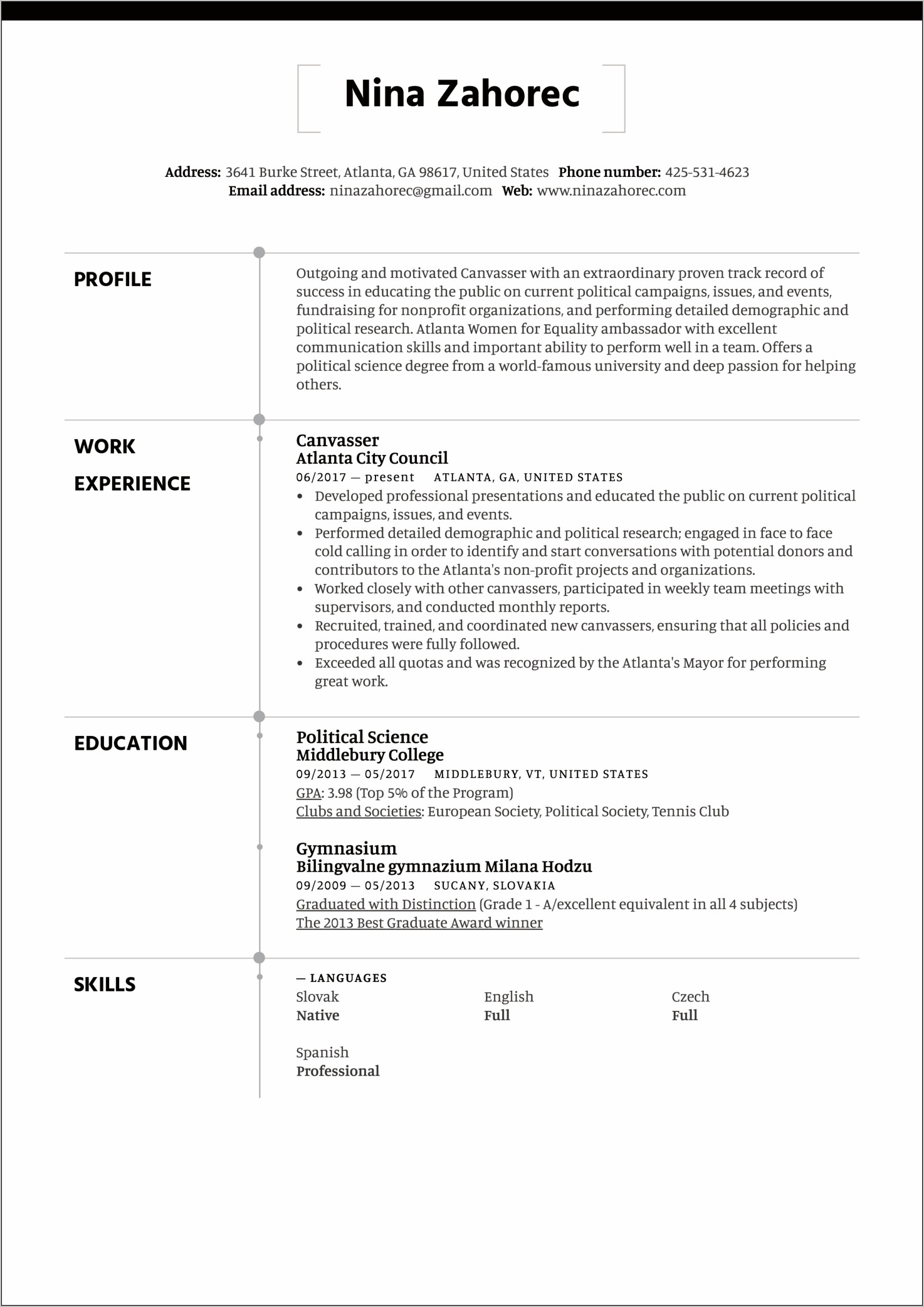 Nonprofit Skills For A Resume