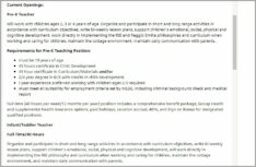 Objective Early Childhood Education Resume