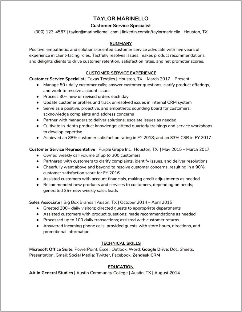 Objective For Client Servicing Resume