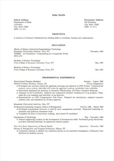 Objective For Masters Degree Resume