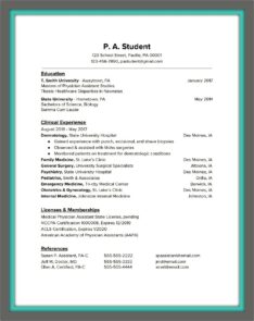 Objective For Resume For Pa