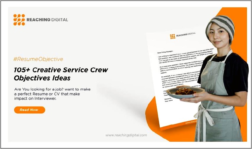 Objective For Resume Service Crew