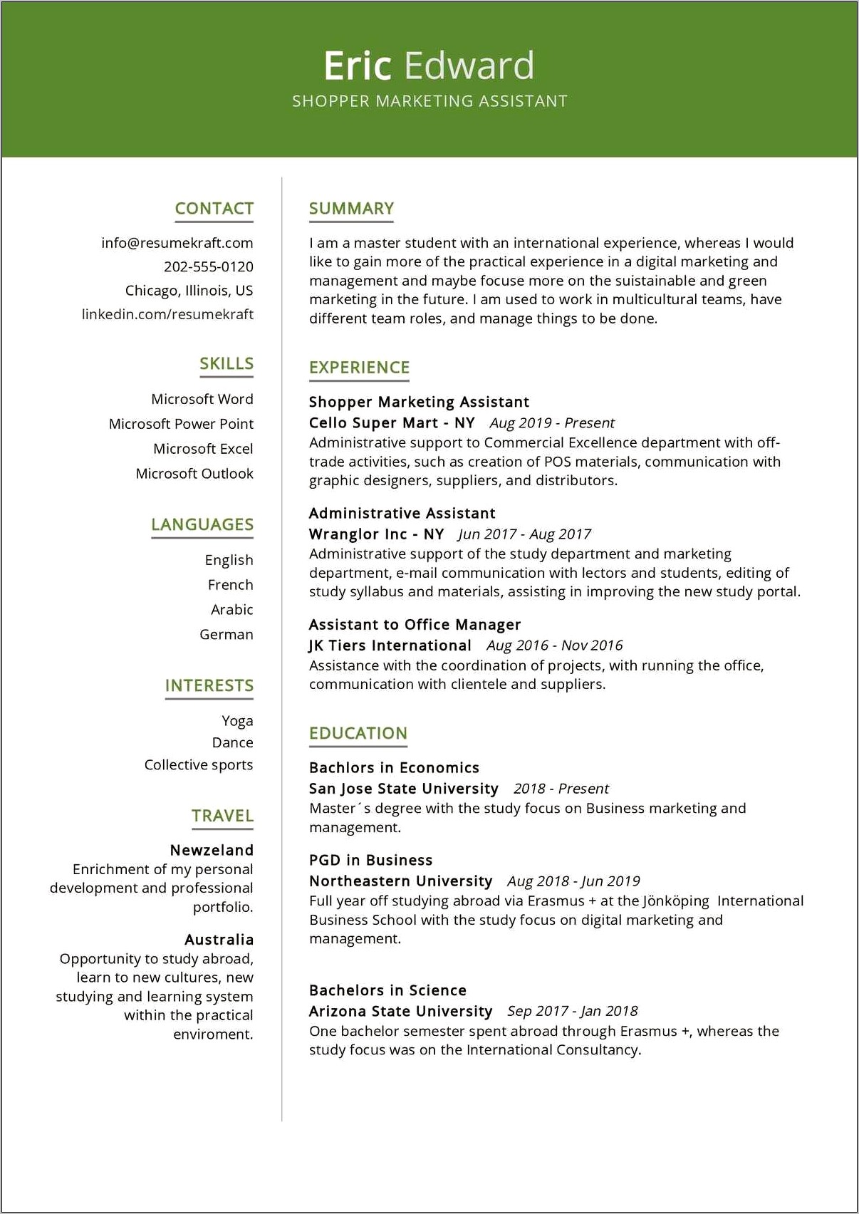 Office Manager Resume Examples 2017