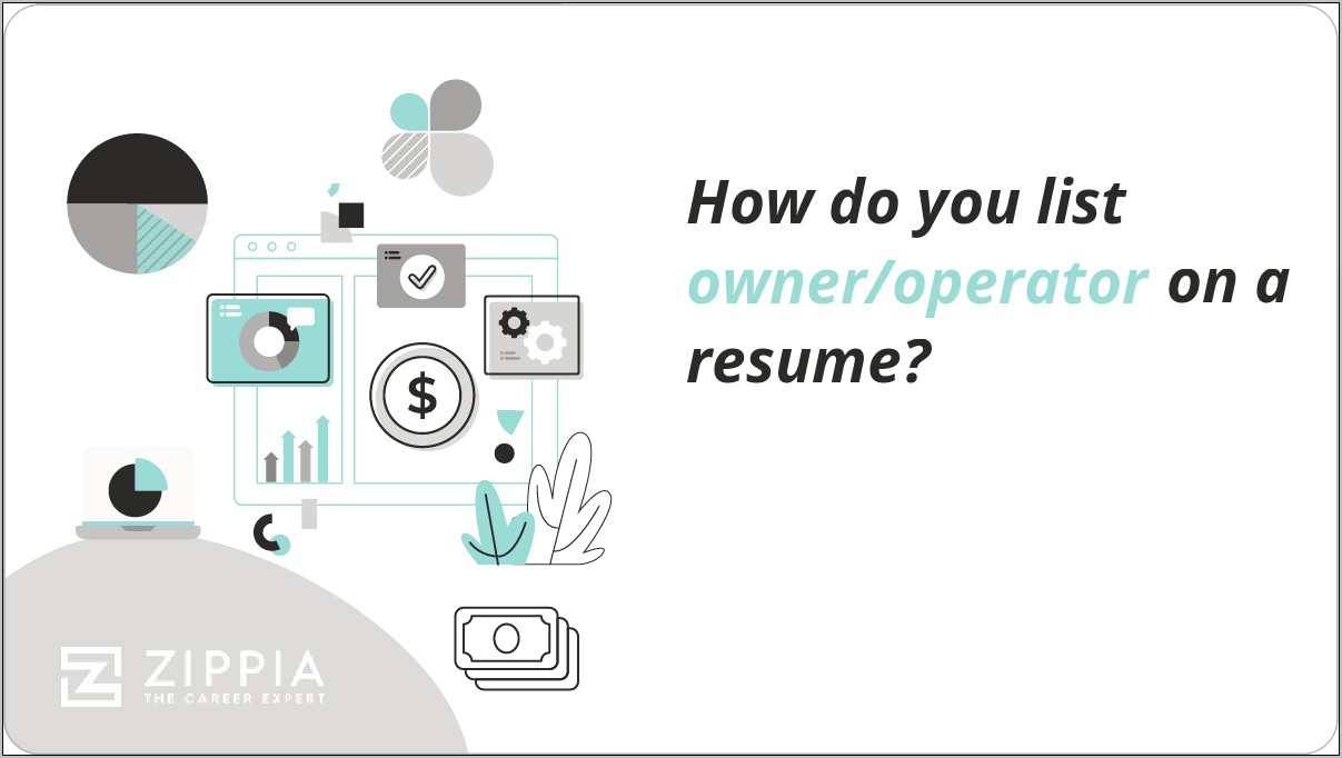 Owner Operator Job Description Resume
