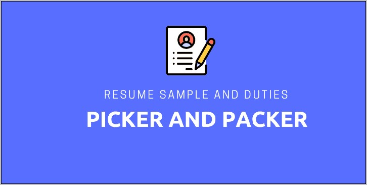 Packager Job Duties For Resume