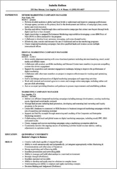 Political Campaign Manager Resume Recruiter