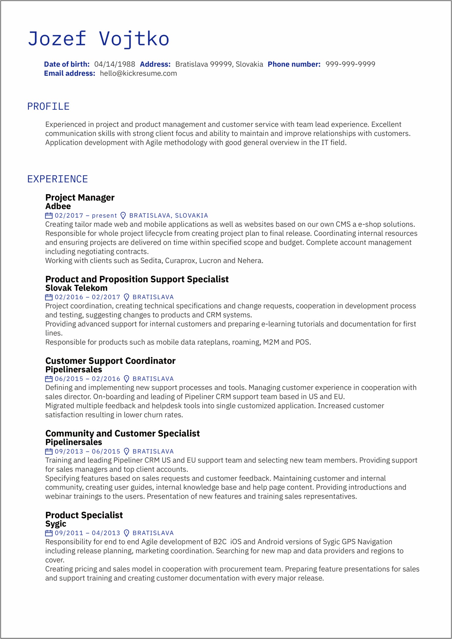 Project Lifecycle Management On Resume