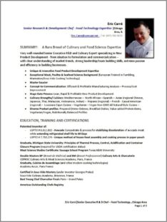 Research And Development Resume Skill