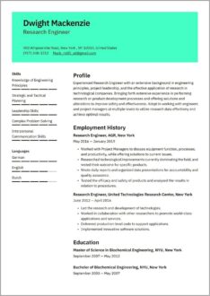 Researching As A Skill Resume