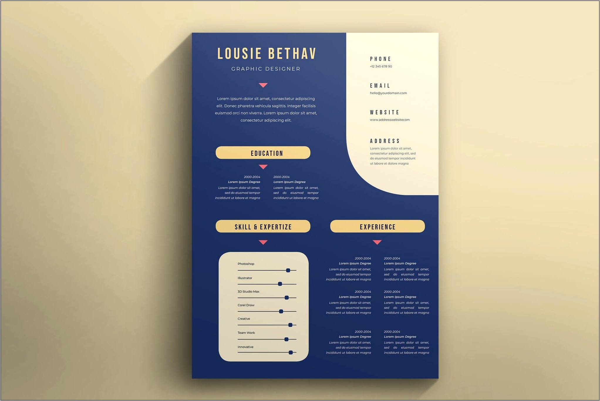 Resume Background Design Free Download