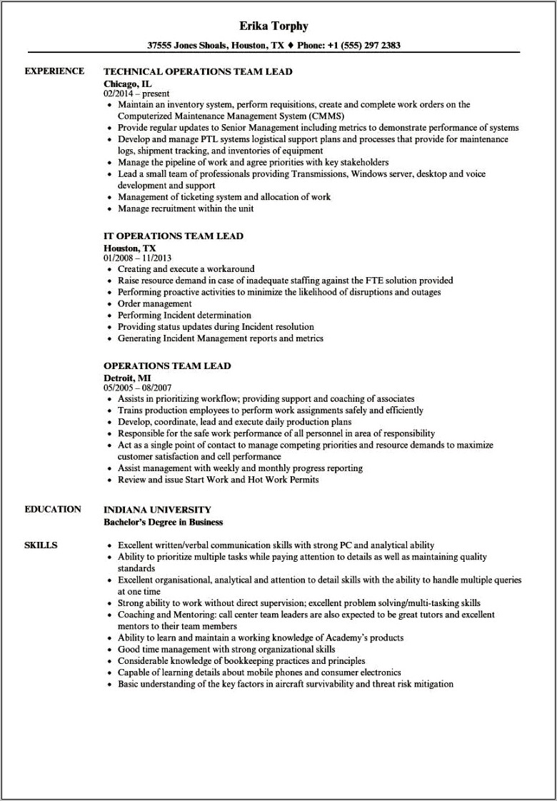 Resume Description For Museum Jobs