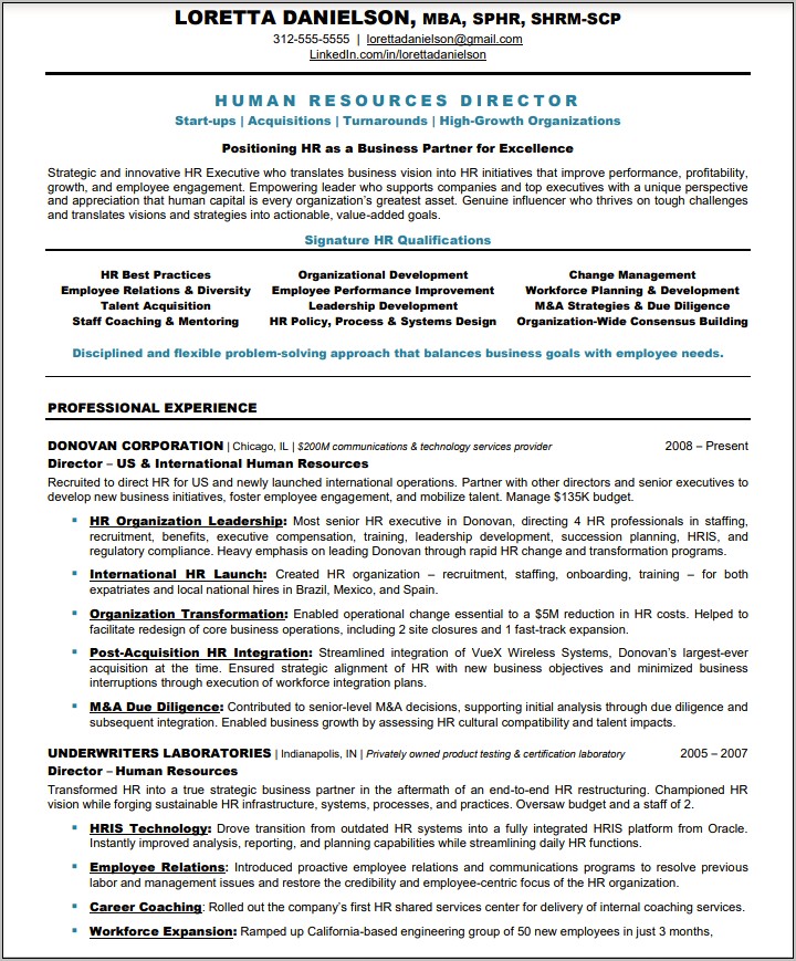 Resume Examples For New Employee