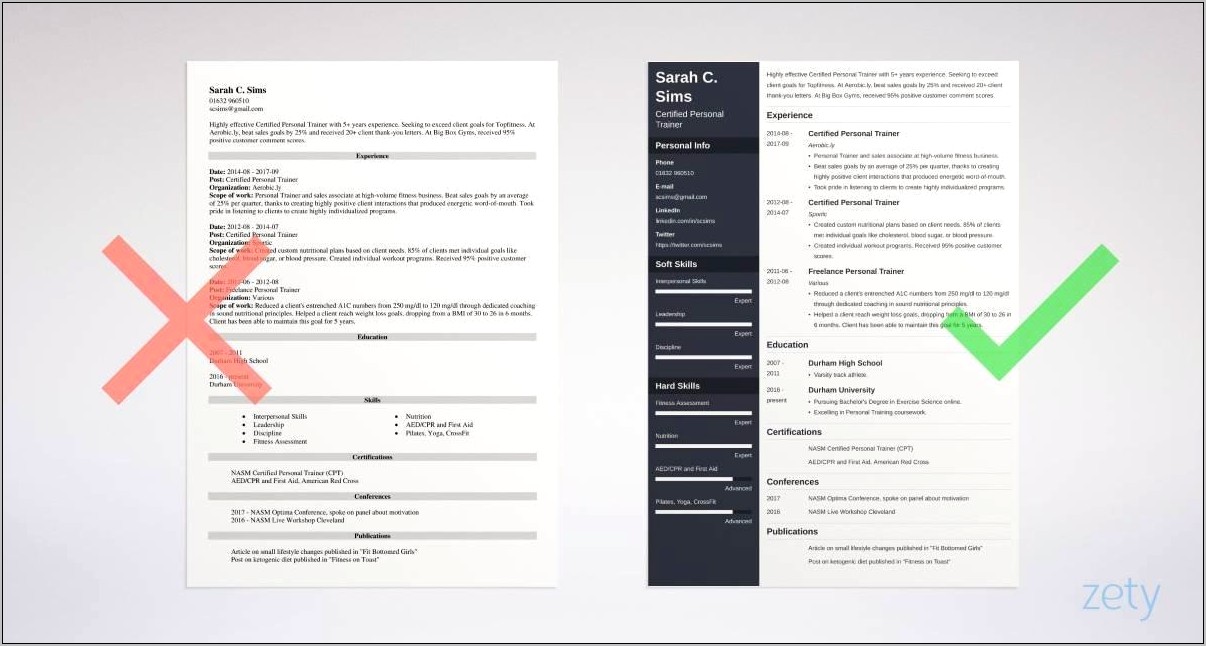 Resume Examples For Spin Instructor
