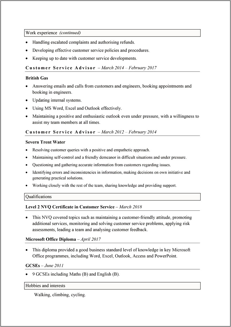 Resume Examples Functional Skill Format