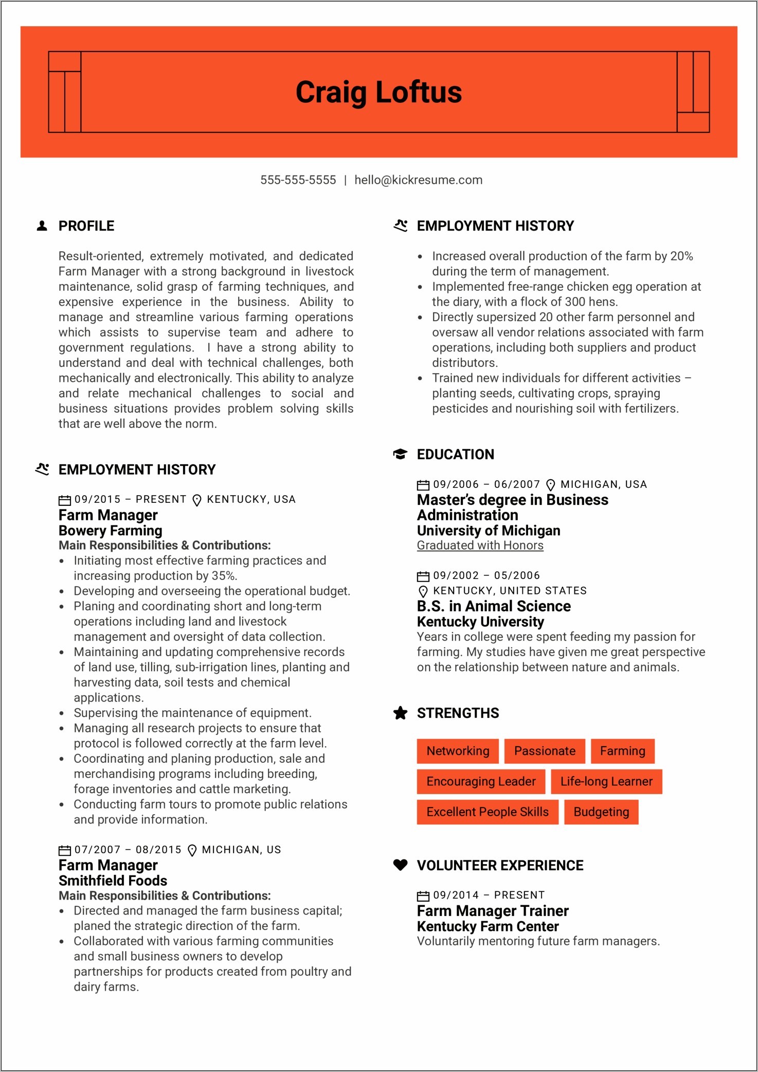 Resume Examples Owner Small Business