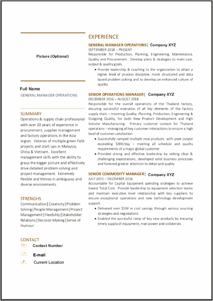 Resume Job Application In Malaysia