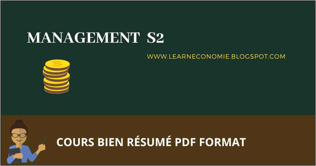 Resume Management S1 Economie Pdf